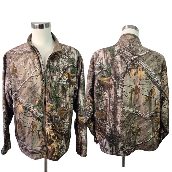 Scentlok Camo Full Zip Full Season Mid Season Hunting Jacket Coat Men's 2 X - Picture 1 of 4